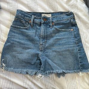 Madewell High-Rise Denim Shorts 25
